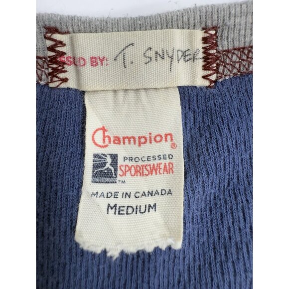 Champion x Todd Snyder Sportswear Mens Thermal Shirt Sz Medium Waffle Knit Crew - Picture 5 of 8